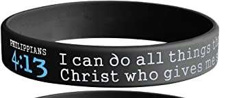 I can do all things through christ rubber bracelet